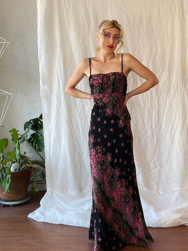 Betsey johnson floral maxi dress sale